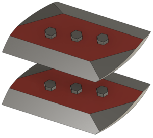 500 mm komplet ravnih rezil za DF SC600